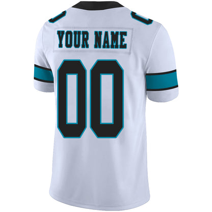 Custom Carolina Panthers Stitched American Football Jerseys Personalize Birthday Gifts White Jersey