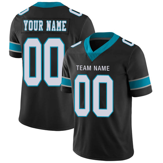 Custom Carolina Panthers Stitched American Football Jerseys Personalize Birthday Gifts Black Jersey