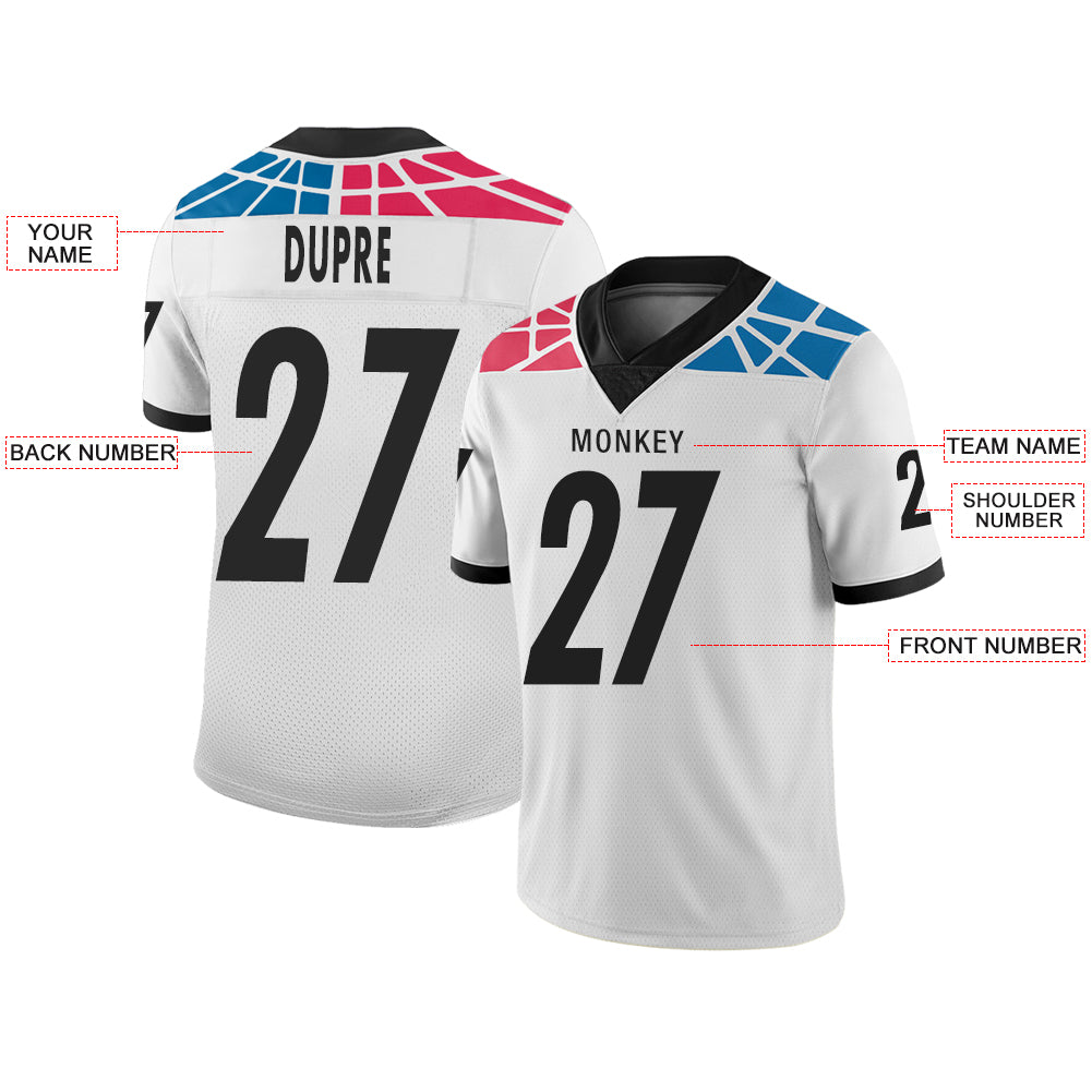 Custom Carolina Panthers Stitched American Football Jerseys Personalize Birthday Gifts White Jersey