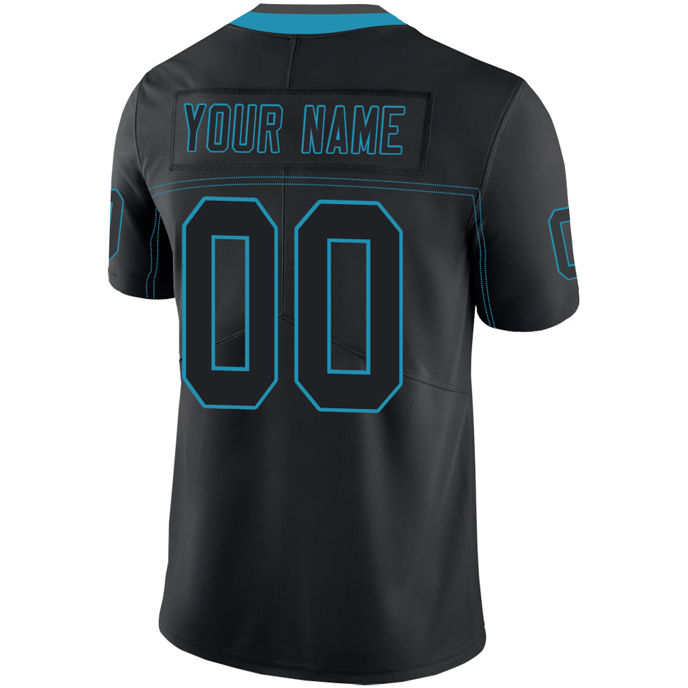 Custom Carolina Panthers Stitched American Football Jerseys Personalize Birthday Gifts Black Jersey