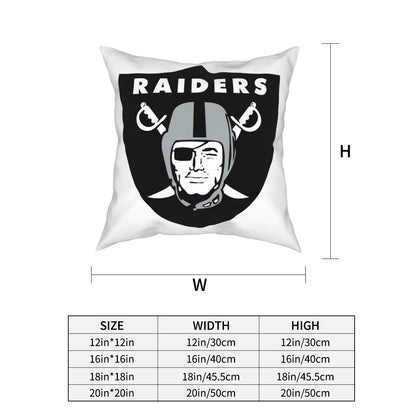 Custom Decorative Football Pillow Case Las Vegas Raiders White Pillowcase Personalized Throw Pillow Covers