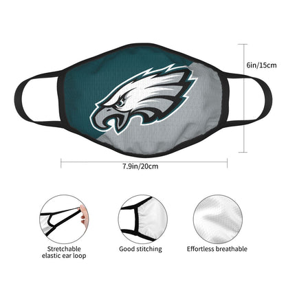 Custom Football Personalized Philadelphia Eagles Dust Face Mask With Filters PM 2.5