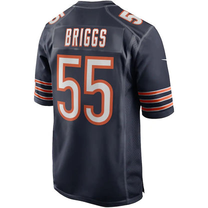 C.Bears #55 Lance Briggs Navy Game Retired Player Jersey Stitched American Football Jerseys