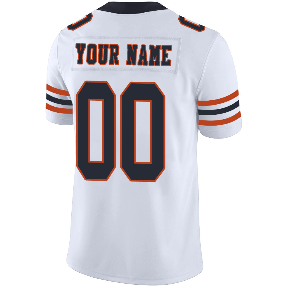 Custom Chicago Bears Stitched American Football Jerseys Personalize Birthday Gifts White Jersey