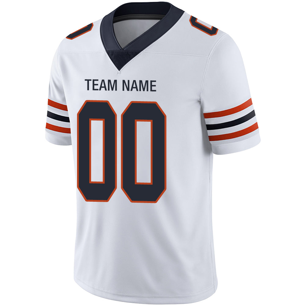 Custom Chicago Bears Stitched American Football Jerseys Personalize Birthday Gifts White Jersey