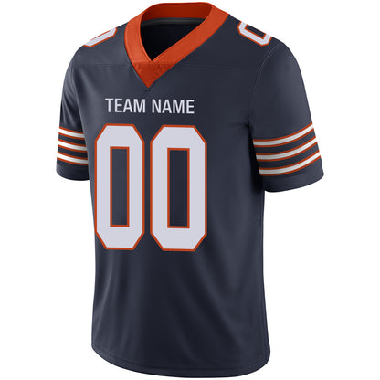 Custom Chicago Bears Stitched American Football Jerseys Personalize Birthday Gifts Navy Jersey