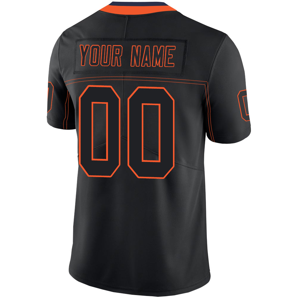 Custom Chicago Bears Stitched American Football Jerseys Personalize Birthday Gifts Black Jersey