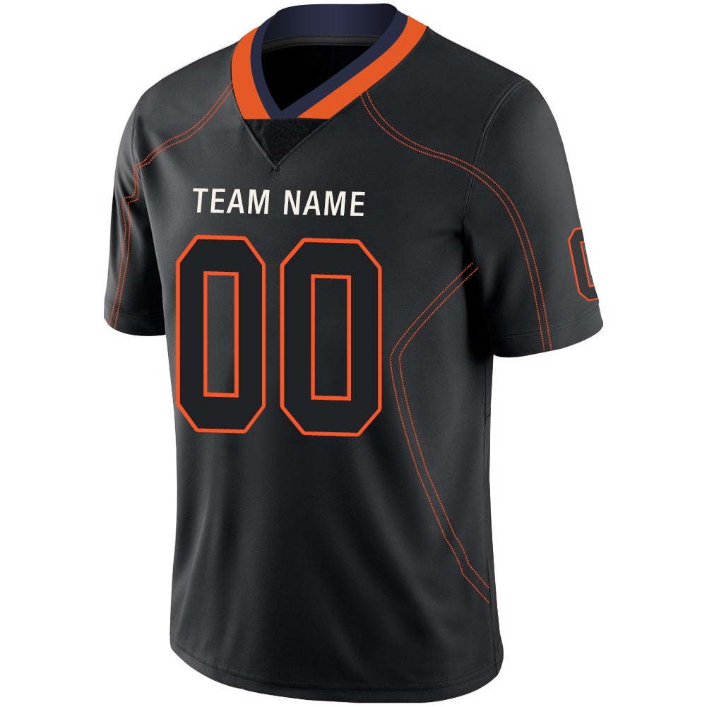 Custom Chicago Bears Stitched American Football Jerseys Personalize Birthday Gifts Black Jersey