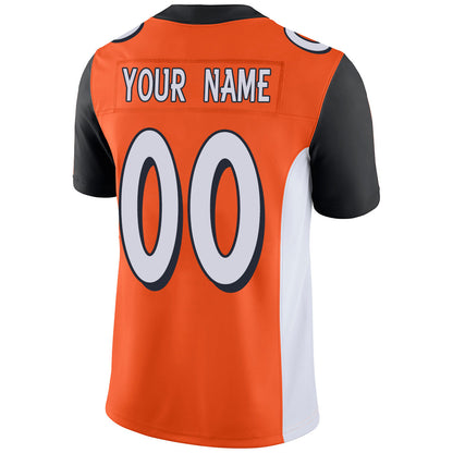 Custom Cincinnati Bengals Stitched American Football Jerseys Personalize Birthday Gifts Orange Jersey