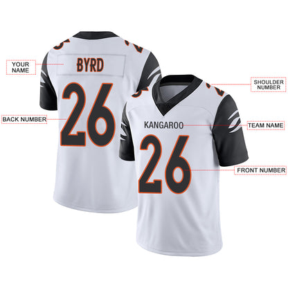 Custom Cincinnati Bengals Stitched American Football Jerseys Personalize Birthday Gifts White Jersey