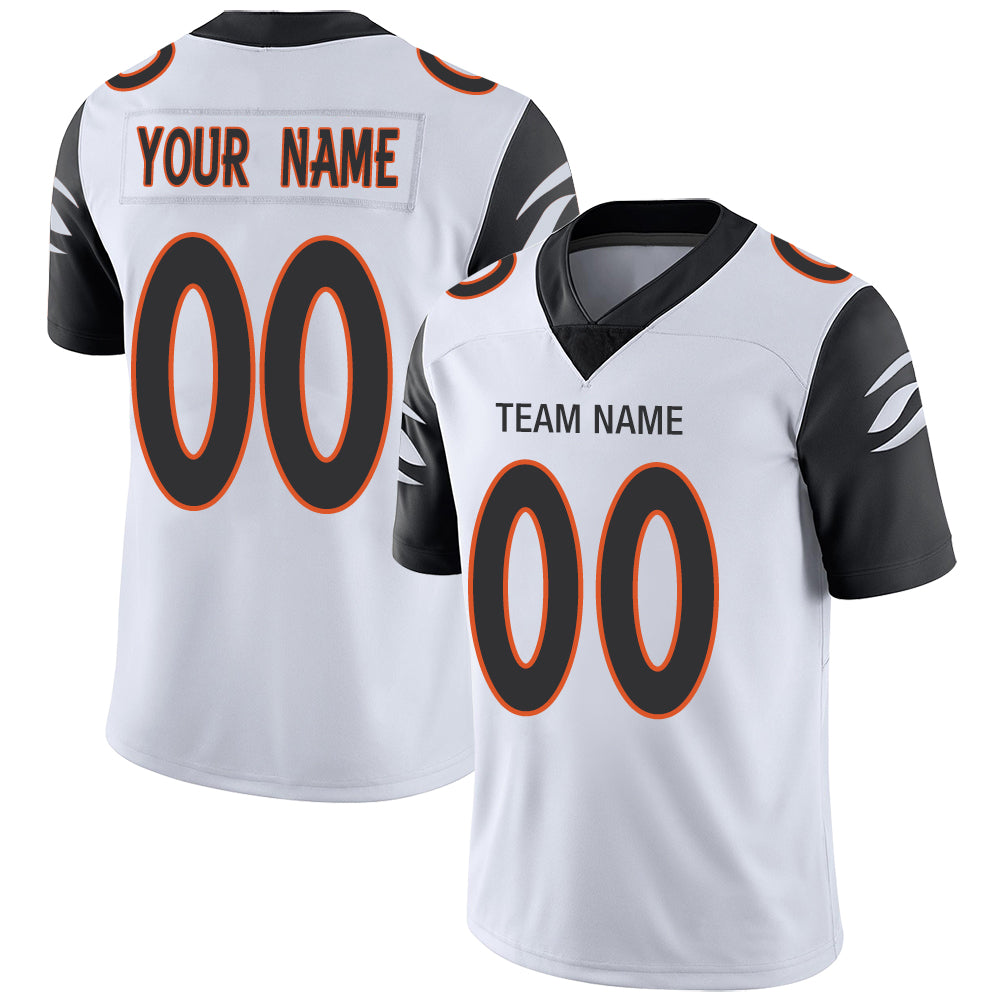 Custom Cincinnati Bengals Stitched American Football Jerseys Personalize Birthday Gifts White Jersey