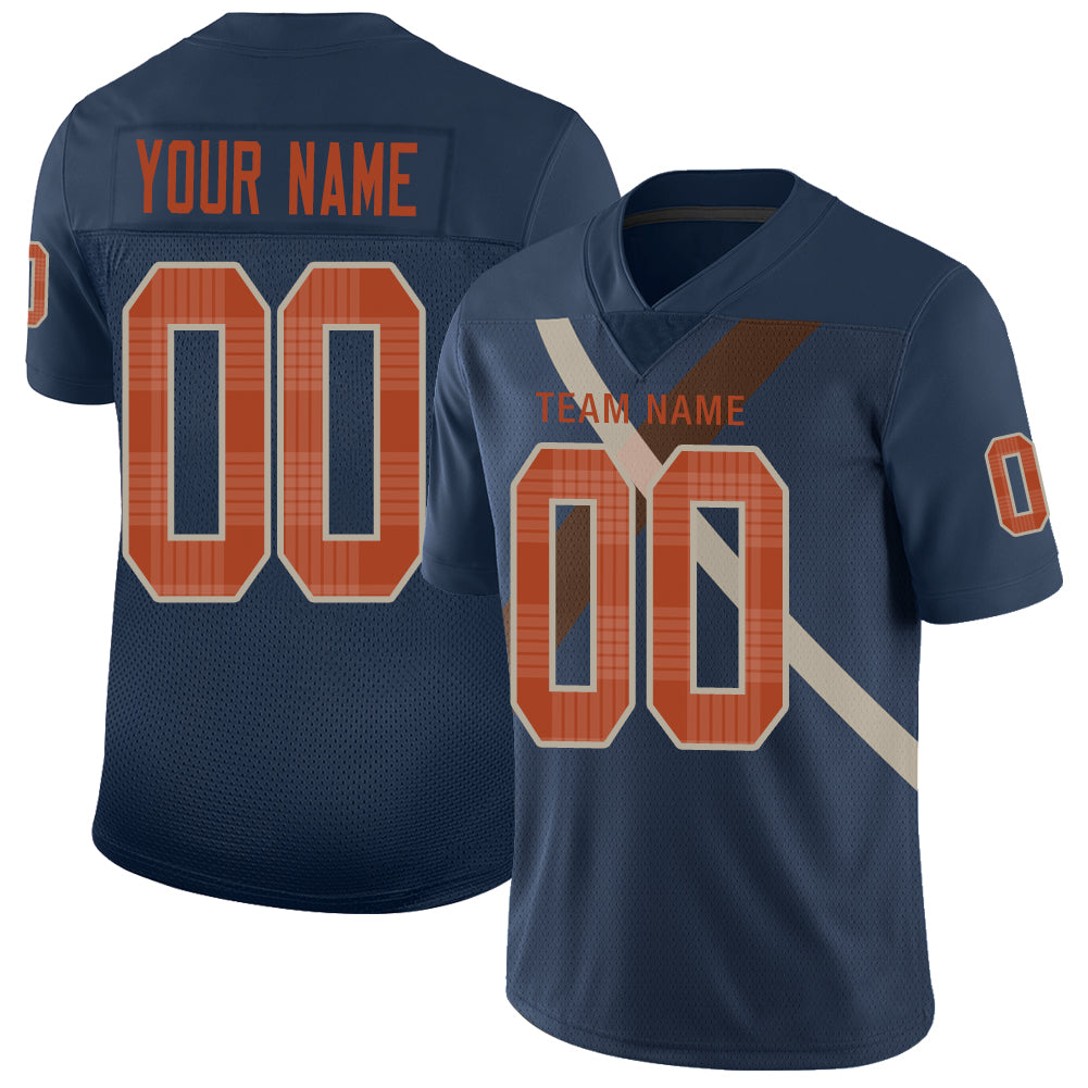 Custom Cincinnati Bengals Stitched American Football Jerseys Personalize Birthday Gifts Navy Jersey