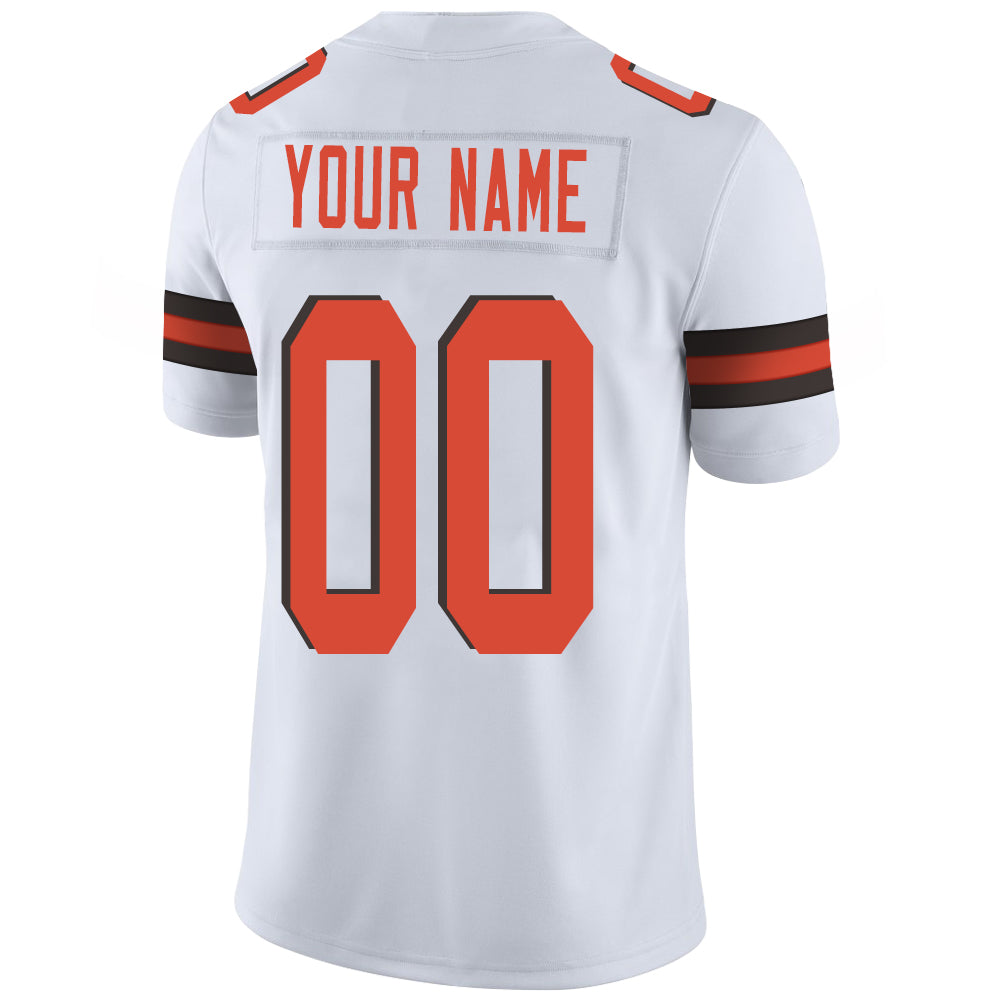 Custom C.Brown Stitched American Jerseys Personalize Birthday Gifts White Football Jerseys