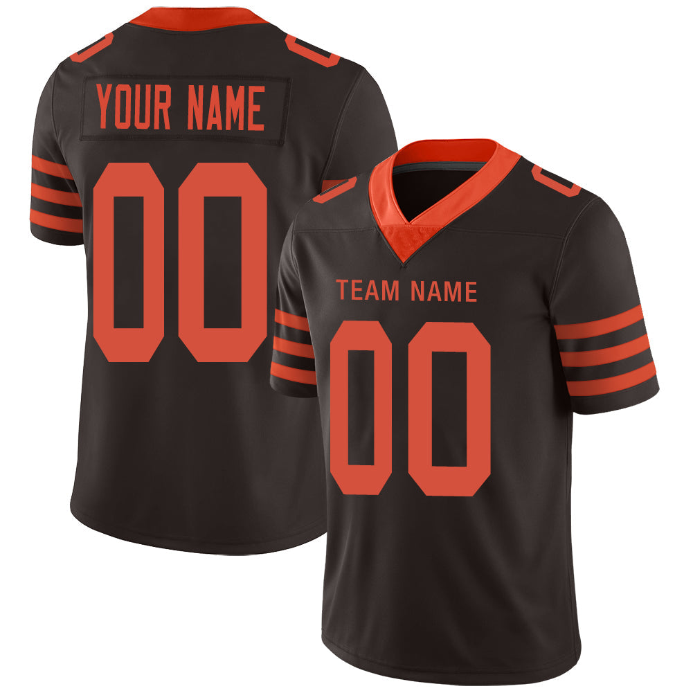 Custom C.Brown Stitched American Football Jerseys Personalize Birthday Gifts Brown Jersey