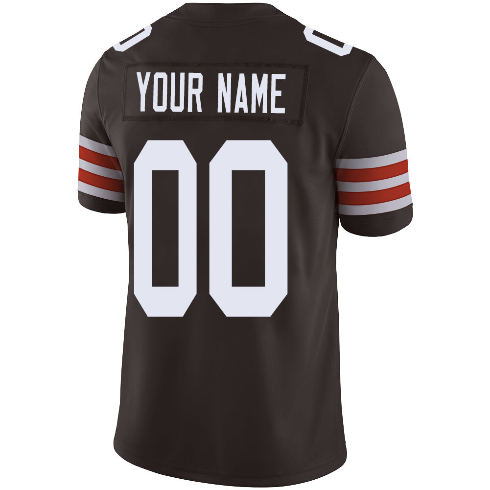 Custom C.Brown Stitched American Jerseys Personalize Birthday Gifts Brown Jersey Football