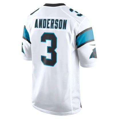 C.Panthers #3 Robbie Anderson White Game Player Jersey Stitched American Football Jerseys