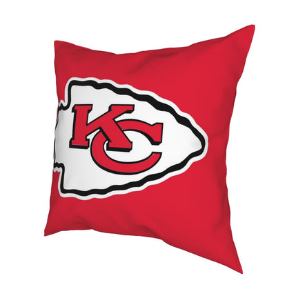 Custom Decorative Football Pillow Case Kansas City Chiefs Red Pillowcase Personalized Throw Pillow Covers