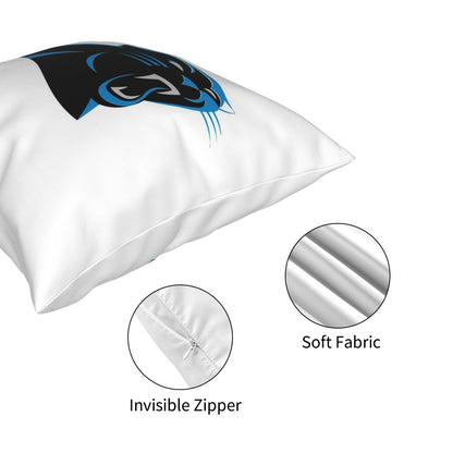 Custom Decorative Football Pillow Case Carolina Panthers White Pillowcase Personalized Throw Pillow Covers