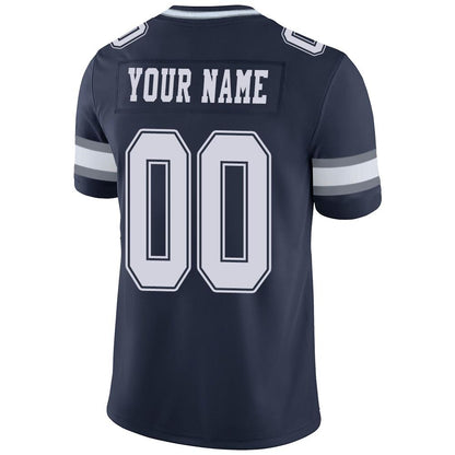 Custom D.Cowboys American Men's Youth And Women Stitched Navy Football Jerseys Personalize Birthday Gifts Jerseys