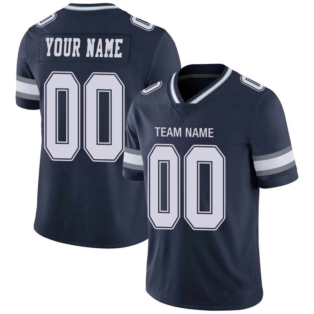 Custom D.Cowboys American Men's Youth And Women Stitched Navy Football Jerseys Personalize Birthday Gifts Jerseys