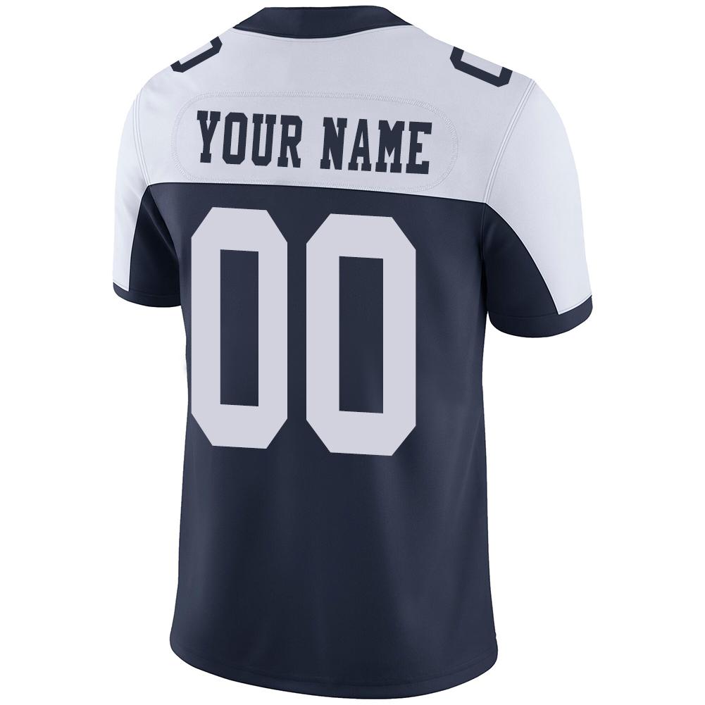 Custom D.Cowboys American Men's Youth And Women Stitched Navy Football Jerseys Personalize Birthday Gifts Jerseys