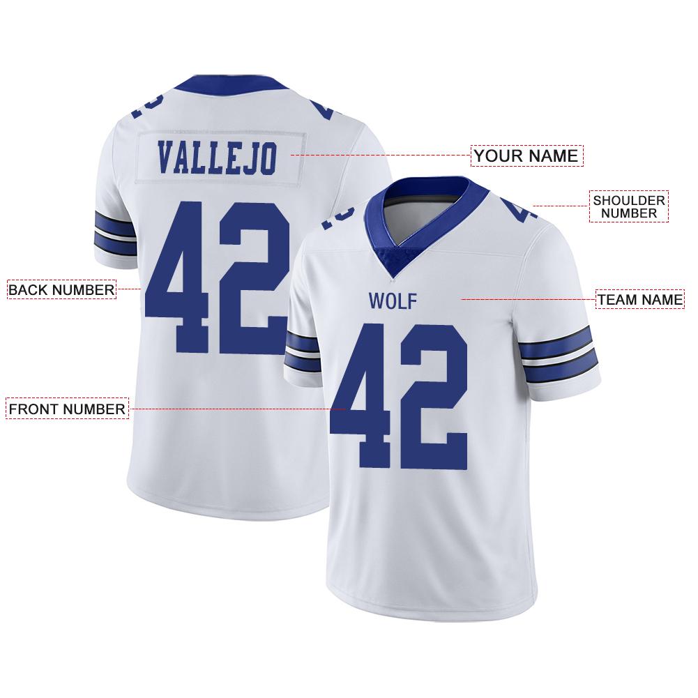 Custom D.Cowboys American Men's Youth And Women Stitched White Football Jerseys Personalize Birthday Gifts Jerseys