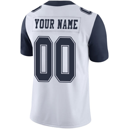 Custom D.Cowboys Stitched American Football Jerseys Personalize Birthday Gifts White Jersey