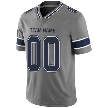 Custom D.Cowboys Stitched American Football Jerseys Personalize Birthday Gifts Grey Jersey