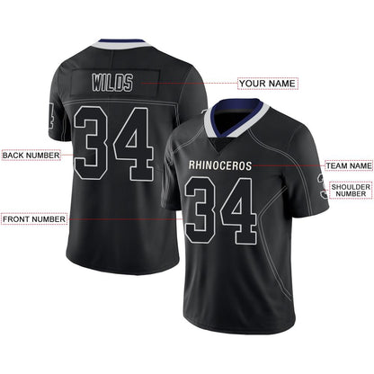 Custom D.Cowboys American Men's Youth And Women Stitched Black Football Jerseys Personalize Birthday Gifts Jerseys