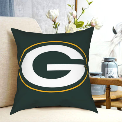 Custom Decorative Football Pillow Case Green Bay Packers Green Pillowcase Personalized Throw Pillow Covers