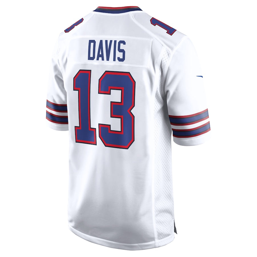 B.Bills #13 Gabriel Davis White Game Player Jersey American Stitched Football Jerseys
