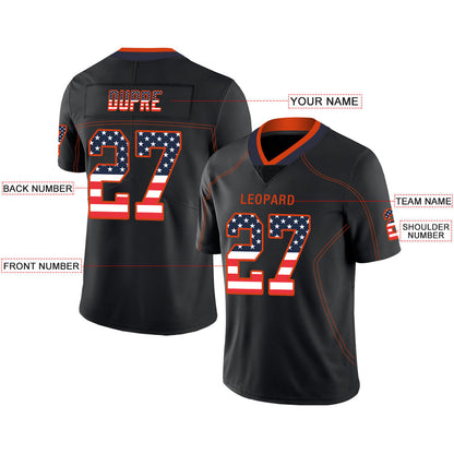 Custom D.Broncos Stitched American Football Jerseys Personalize Birthday Gifts Black Jersey