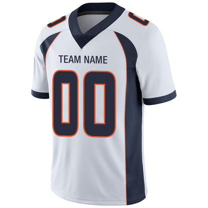 Custom D.Broncos Stitched American Jerseys Personalize Birthday Gifts White Football Jersey