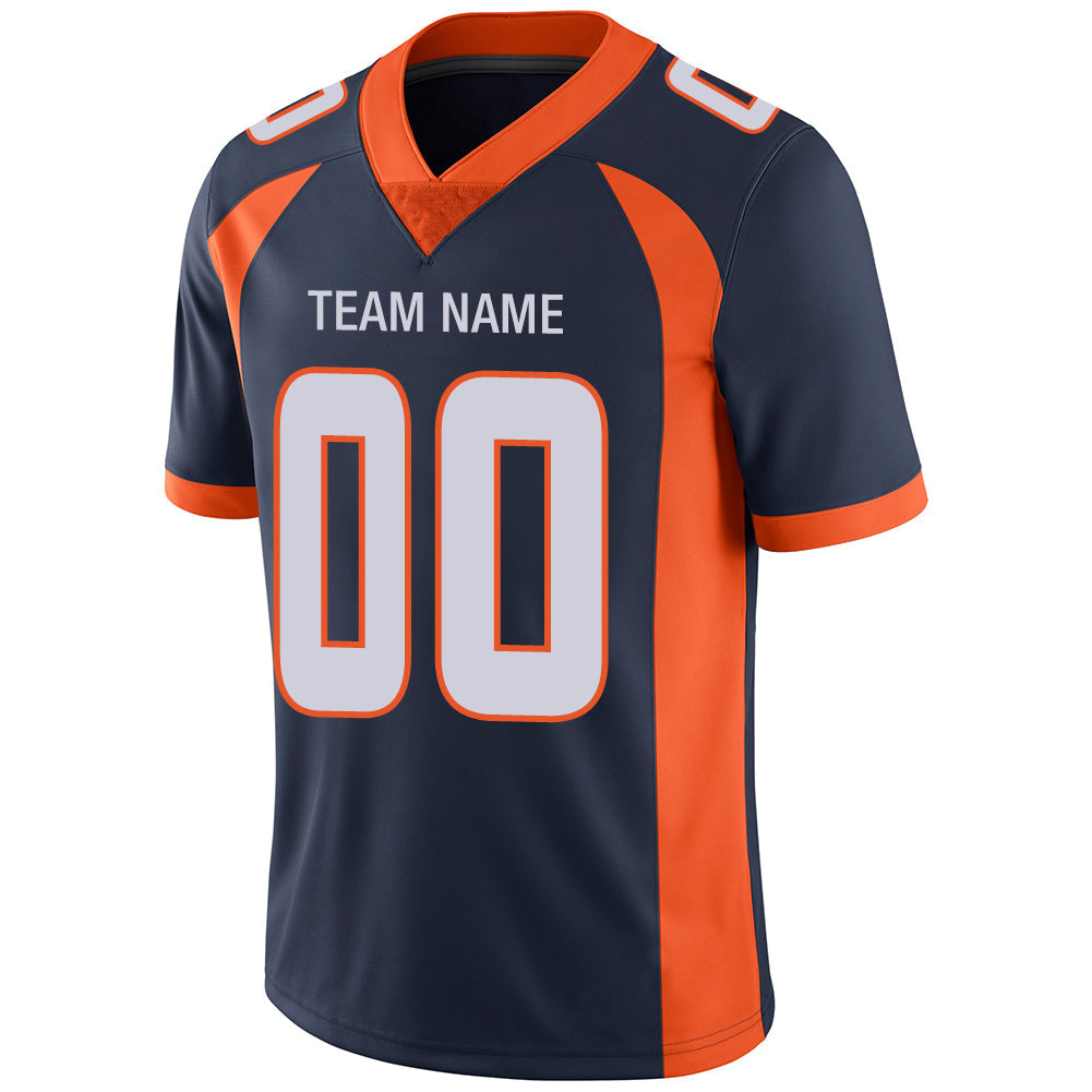 Custom D.Broncos Stitched American Football Jerseys Personalize Birthday Gifts Navy Jersey