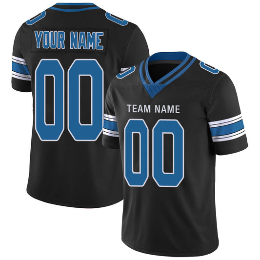 Custom D.Lions Stitched American Football Jerseys Personalize Birthday Gifts Black Jersey
