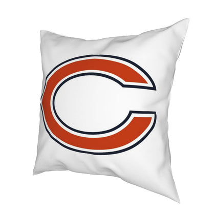 Custom Decorative Football Pillow Case Chicago Bears White Pillowcase Personalized Throw Pillow Covers