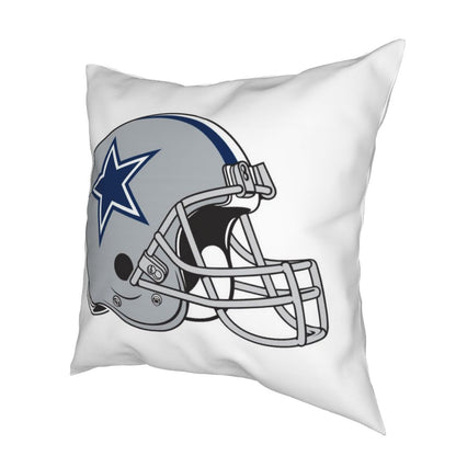 Custom Decorative Football Pillow Case White Dallas Cowboys Pillowcase Personalized Throw Pillow Covers
