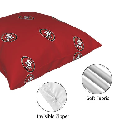 Custom Decorative Football Pillow Case San Francisco 49ers Pillowcase Personalized Throw Pillow Covers