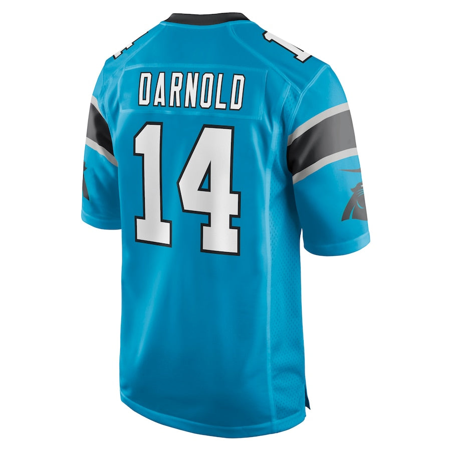 C.Panthers #14 Sam Darnold  Blue Game Player Jersey Stitched American Football Jerseys