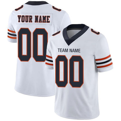 Custom C.Bears American Personalize Birthday Gifts White Jersey Stitched Jersey Football Jerseys