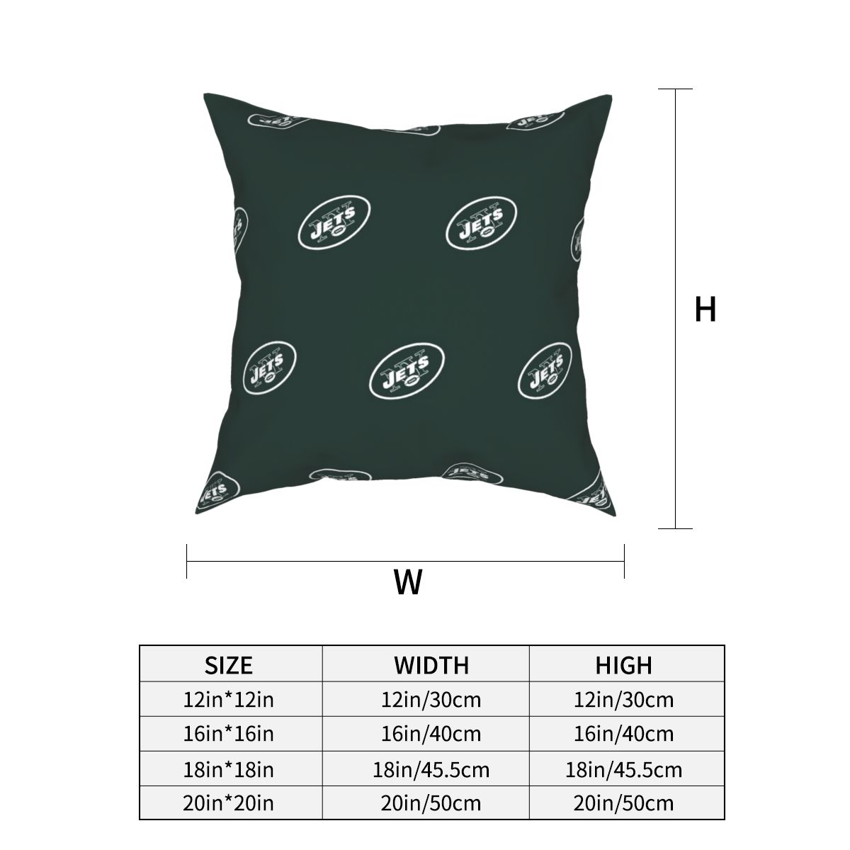 Custom Decorative Football Pillow Case New York Jets Pillowcase Personalized Throw Pillow Covers