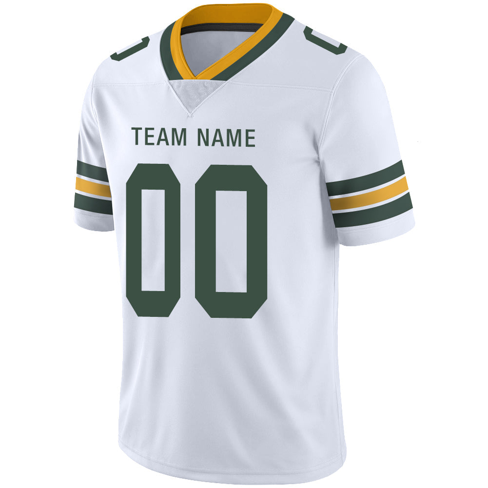 Custom GB.Packers Stitched American Football Jerseys Personalize Birthday Gifts White Jersey