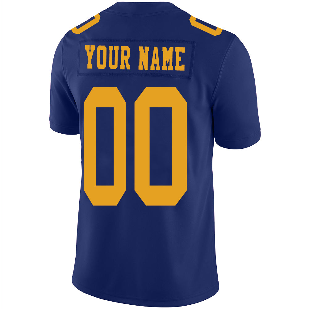 Custom GB.Packers Stitched American Football Jerseys Personalize Birthday Gifts Navy Jersey