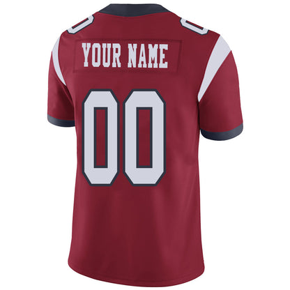 Custom H.Texans Stitched American Football Jerseys Personalize Birthday Gifts Red Jersey