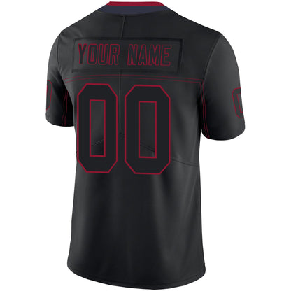 Custom H.Texans Stitched American Football Jerseys Personalize Birthday Gifts Black Jersey