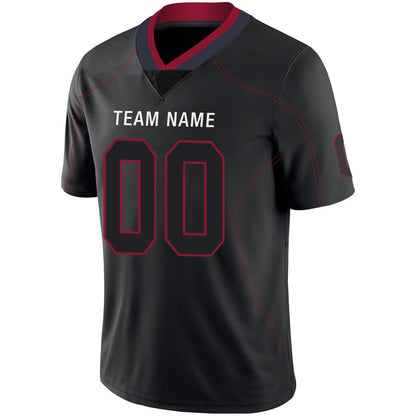 Custom H.Texans Stitched American Football Jerseys Personalize Birthday Gifts Black Jersey