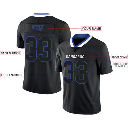 Custom IN.Colts Stitched American Football Jerseys Personalize Birthday Gifts Black Jersey
