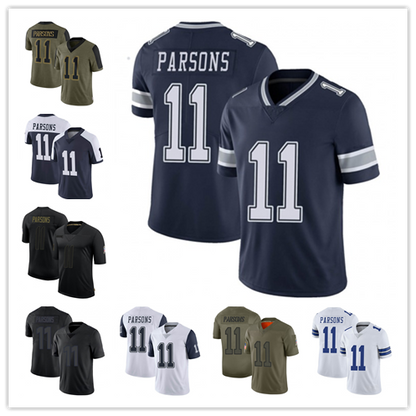 Mens Number 11 Micah Parsons D.Cowboy Limited Stitched Jerseys