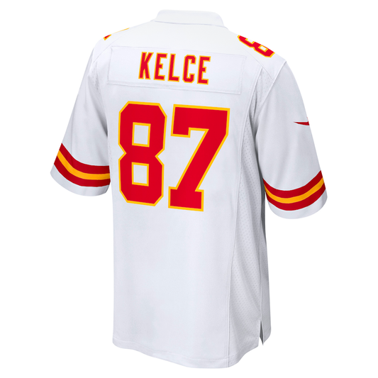 kC.Chiefs #87 Travis Kelce White Player Game Jersey Stitched American Football Jerseys