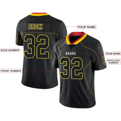 Custom KC.Chiefs Stitched American Football Jerseys Personalize Birthday Gifts Black Jersey